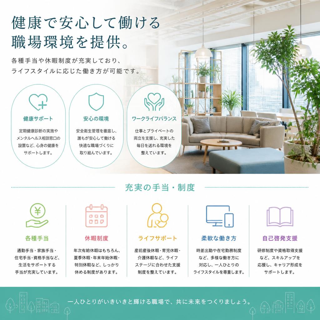 2. 充実した福利厚生