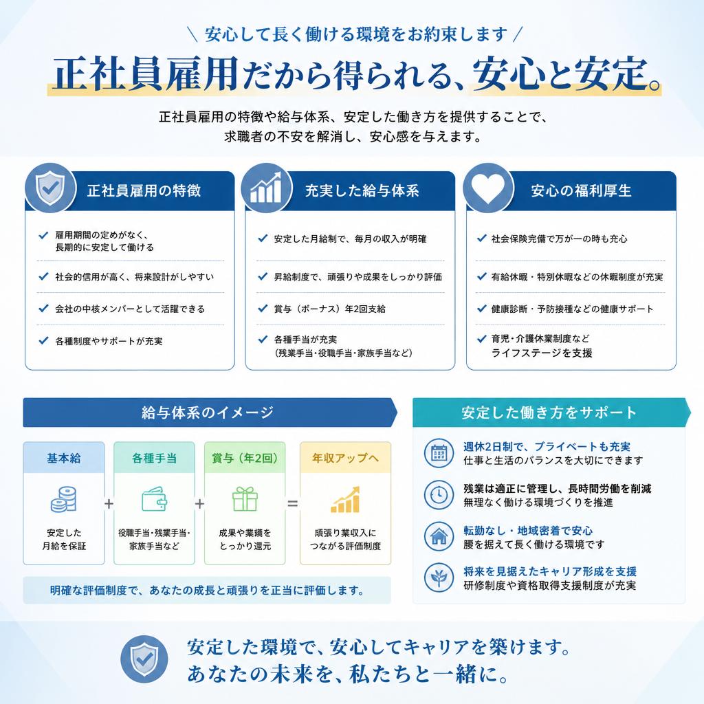 正社員としての安定性