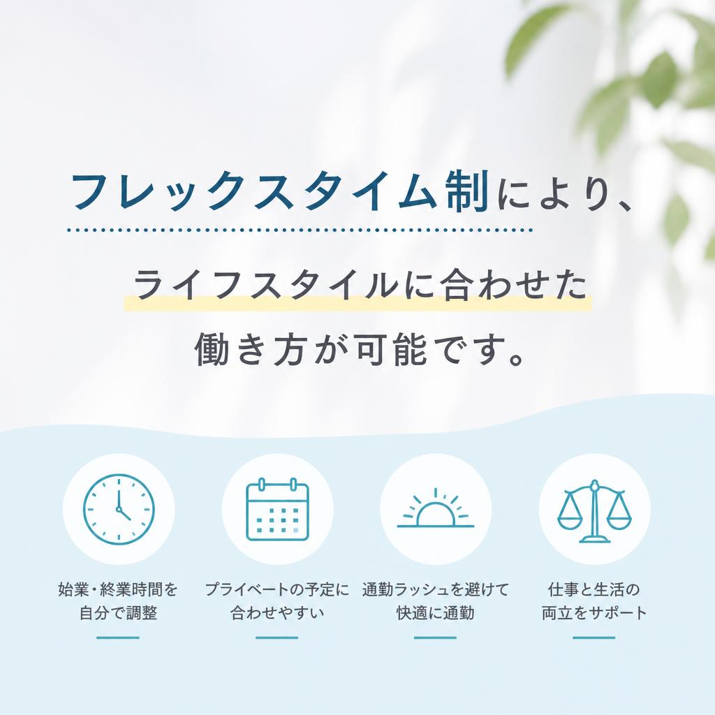 フレキシブル勤務で実現するワークライフバランス