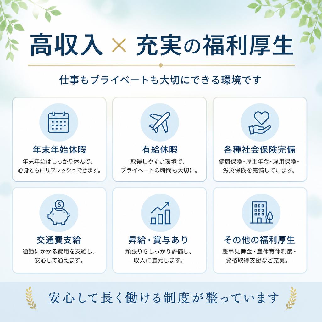 充実した福利厚生