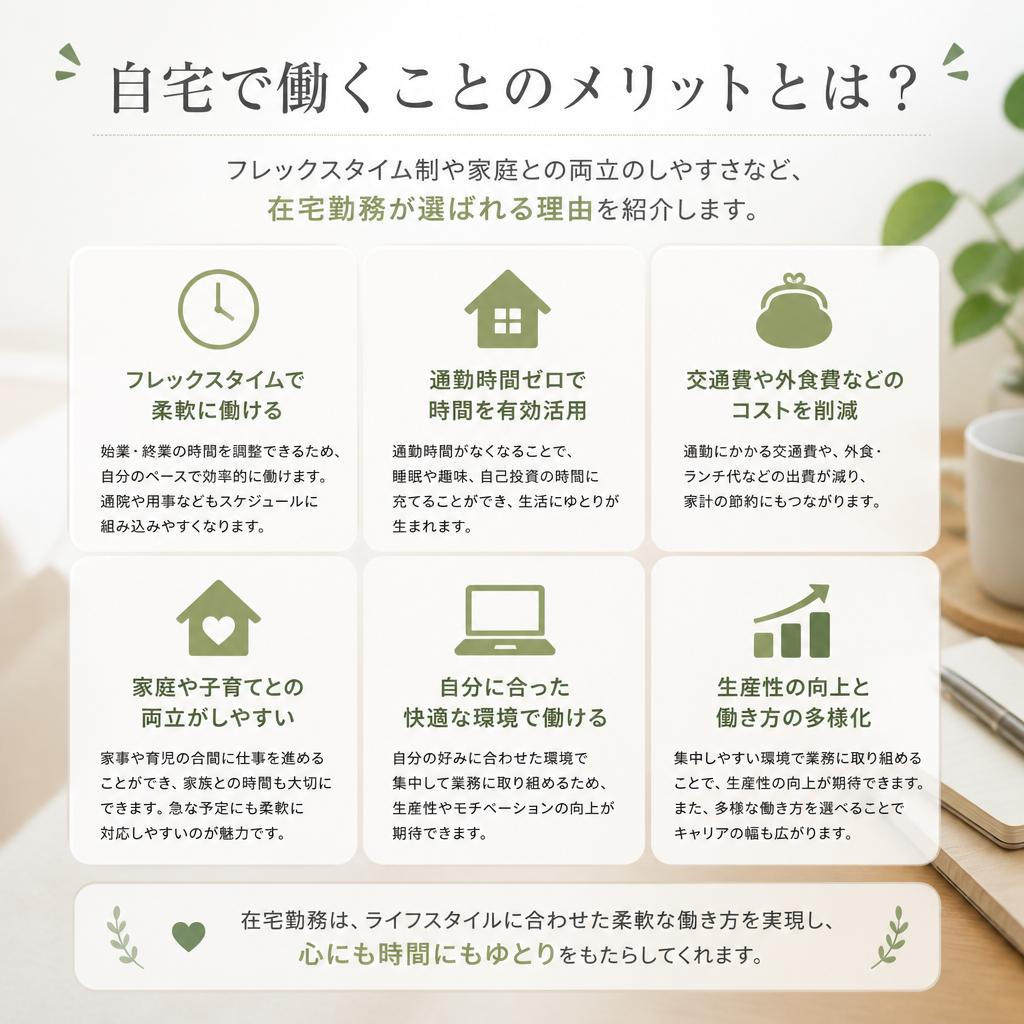 在宅勤務の利点