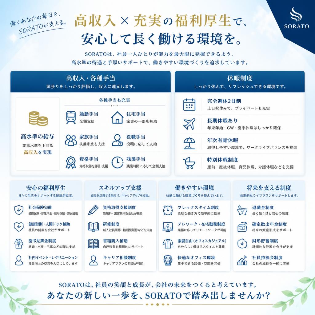 魅力的な福利厚生