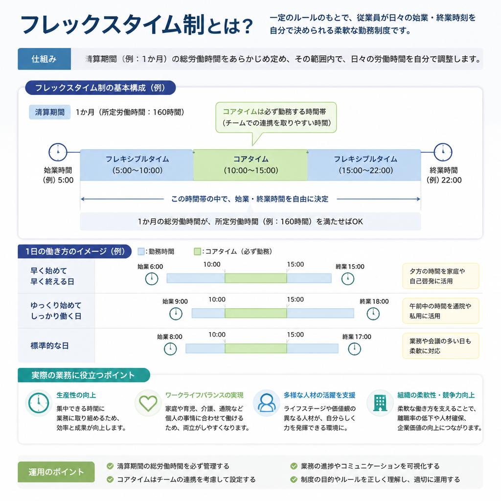 フレックスタイム制のメリット