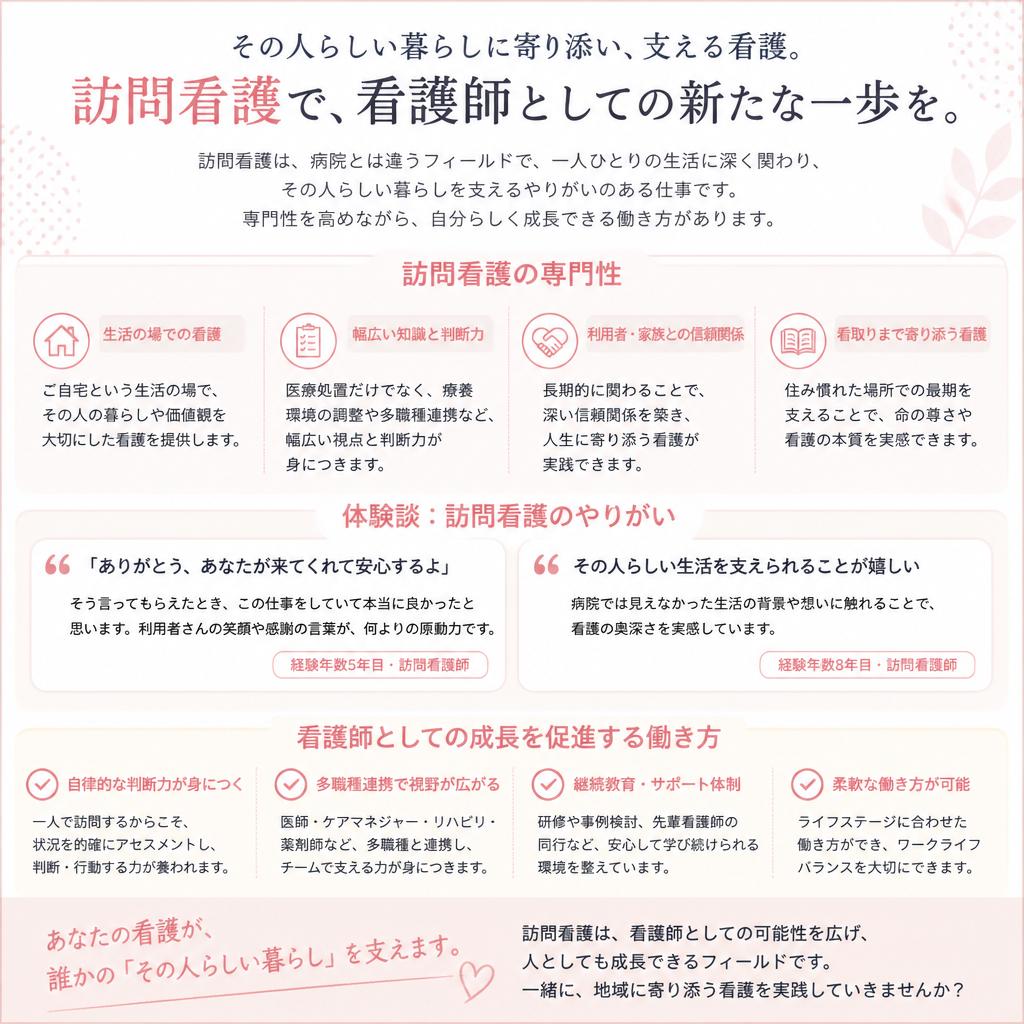 訪問看護の魅力とは?