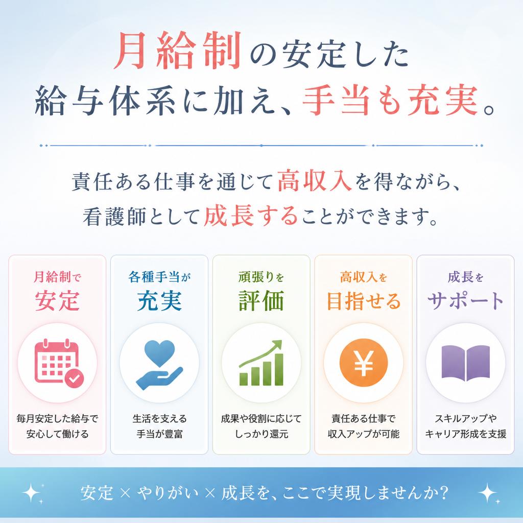高収入の看護職で安定した生活を