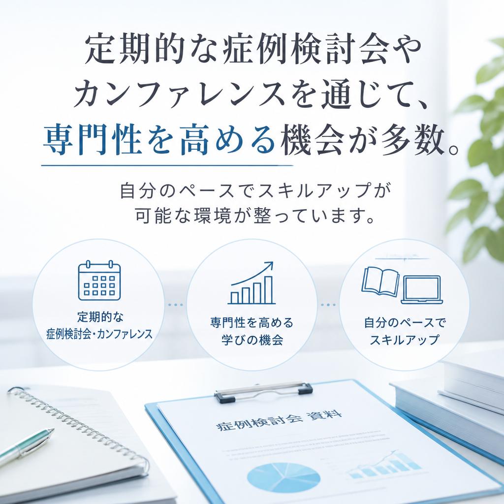 支援が充実！スキルアップのチャンス