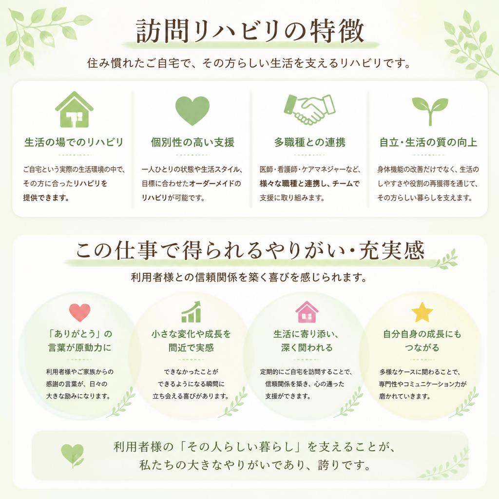 訪問リハビリの魅力