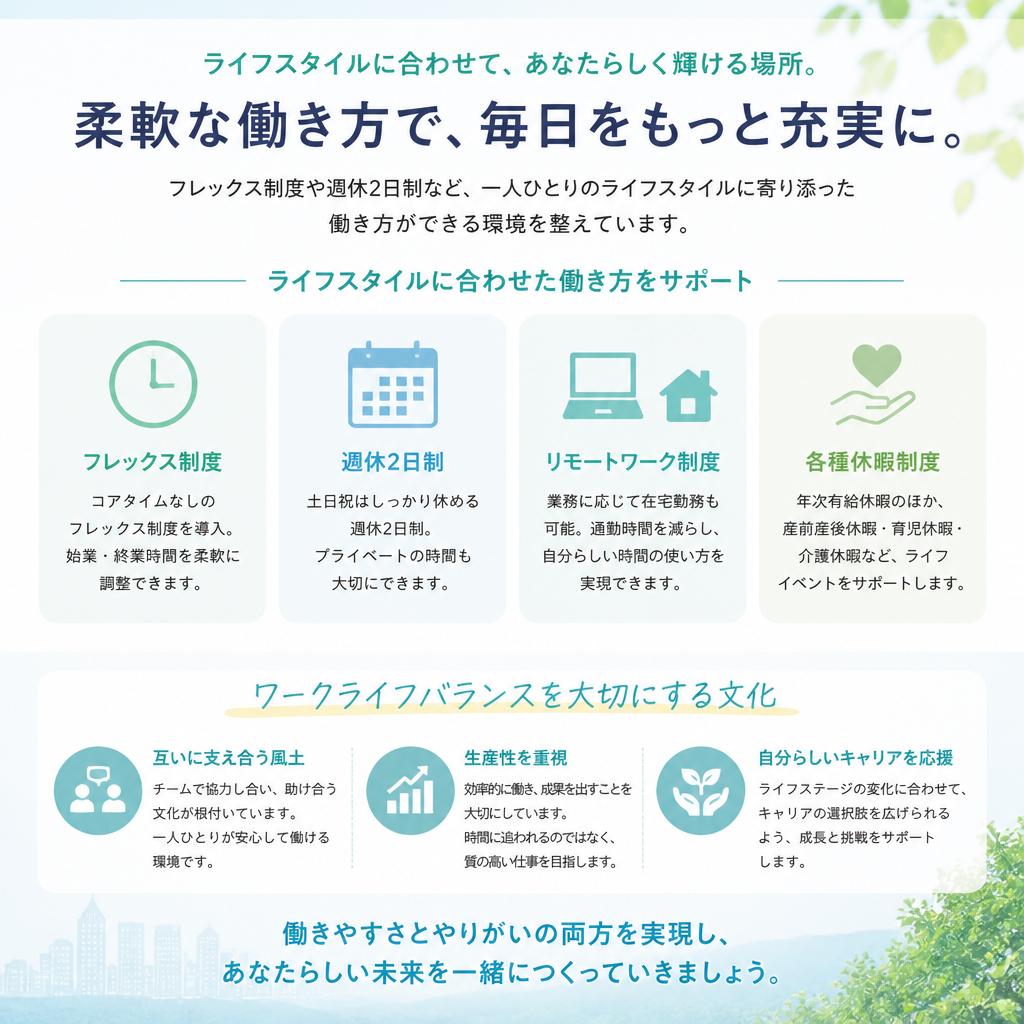 働きやすい環境