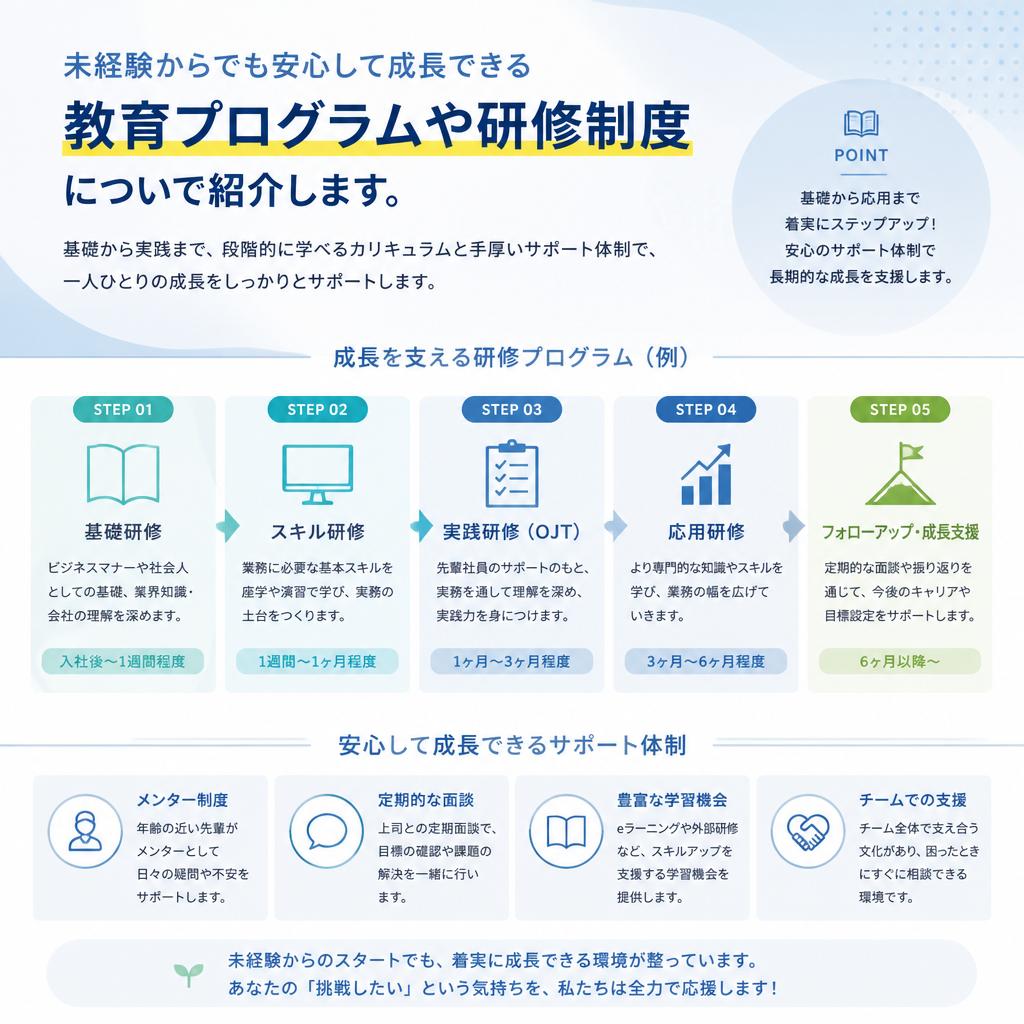 充実した教育体制