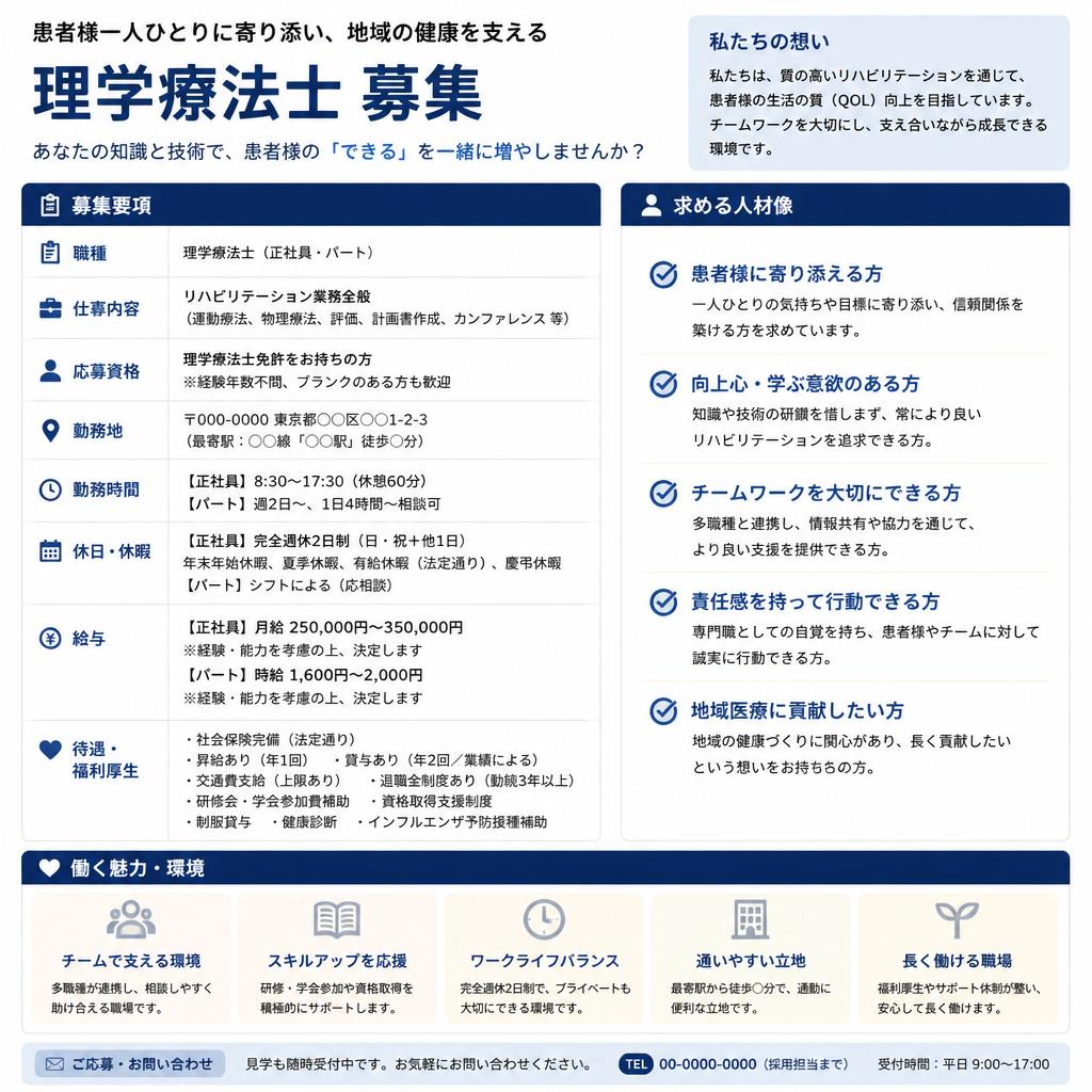 理学療法士の求人情報