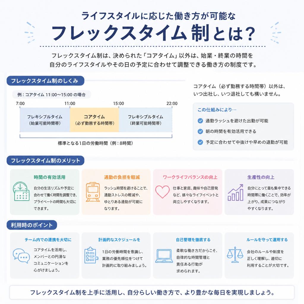 フレックスタイム制の導入