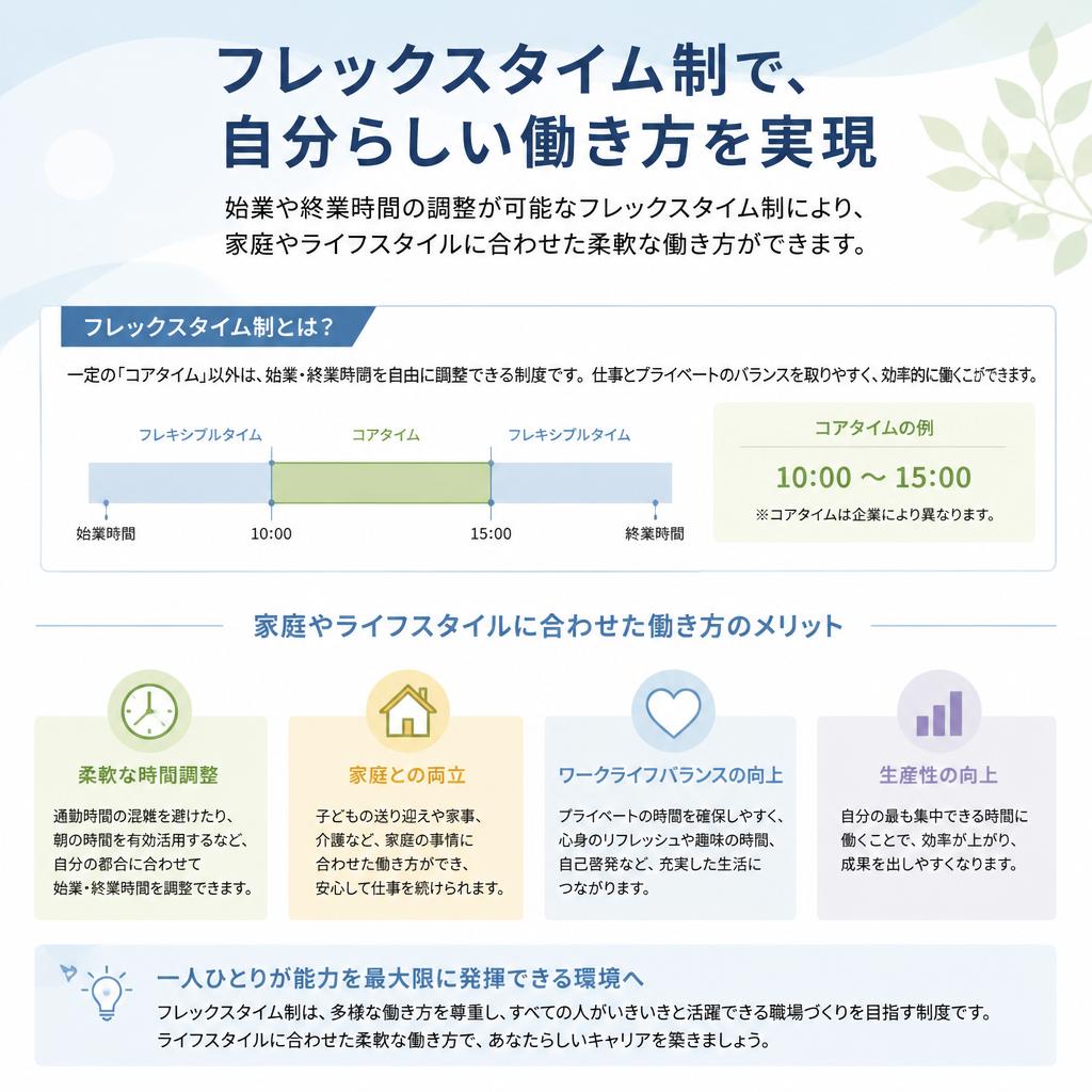 フレックスタイム制のメリット