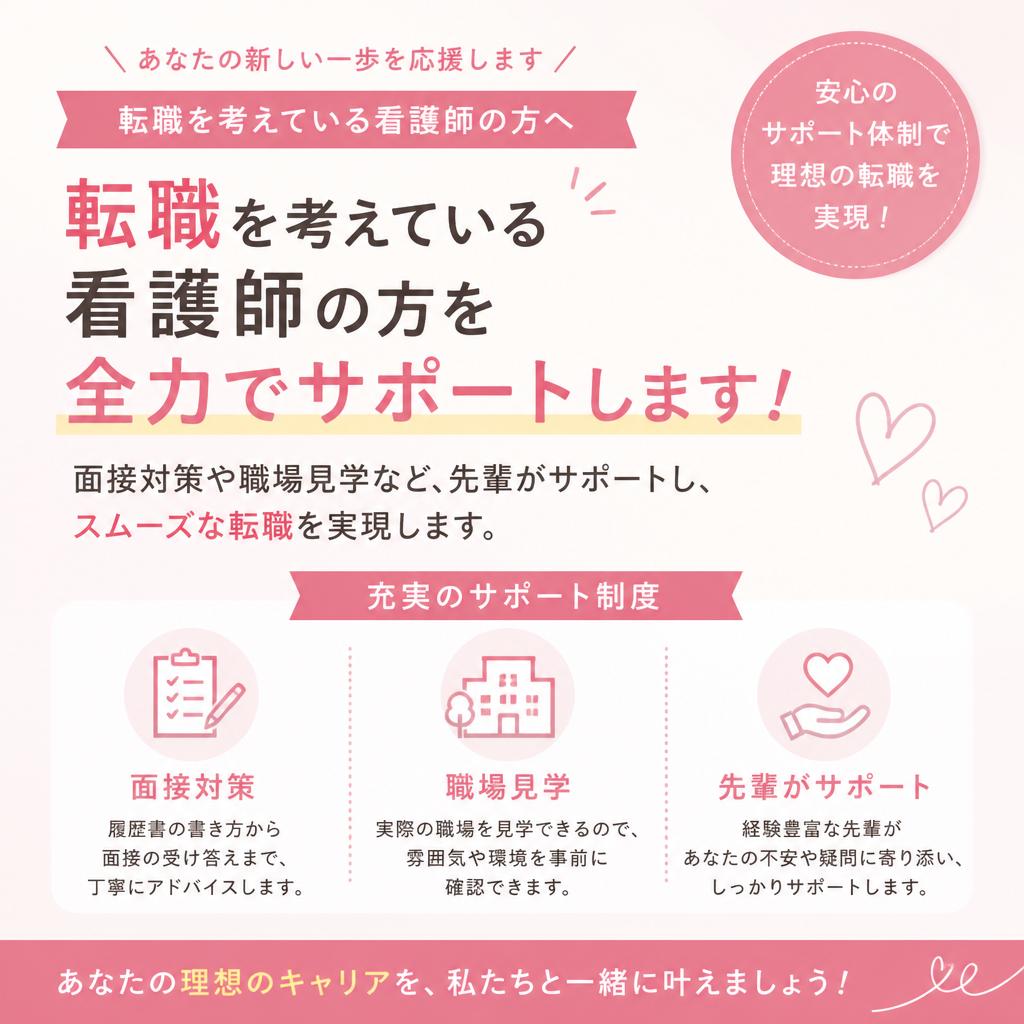 転職支援制度で安心のサポート体制