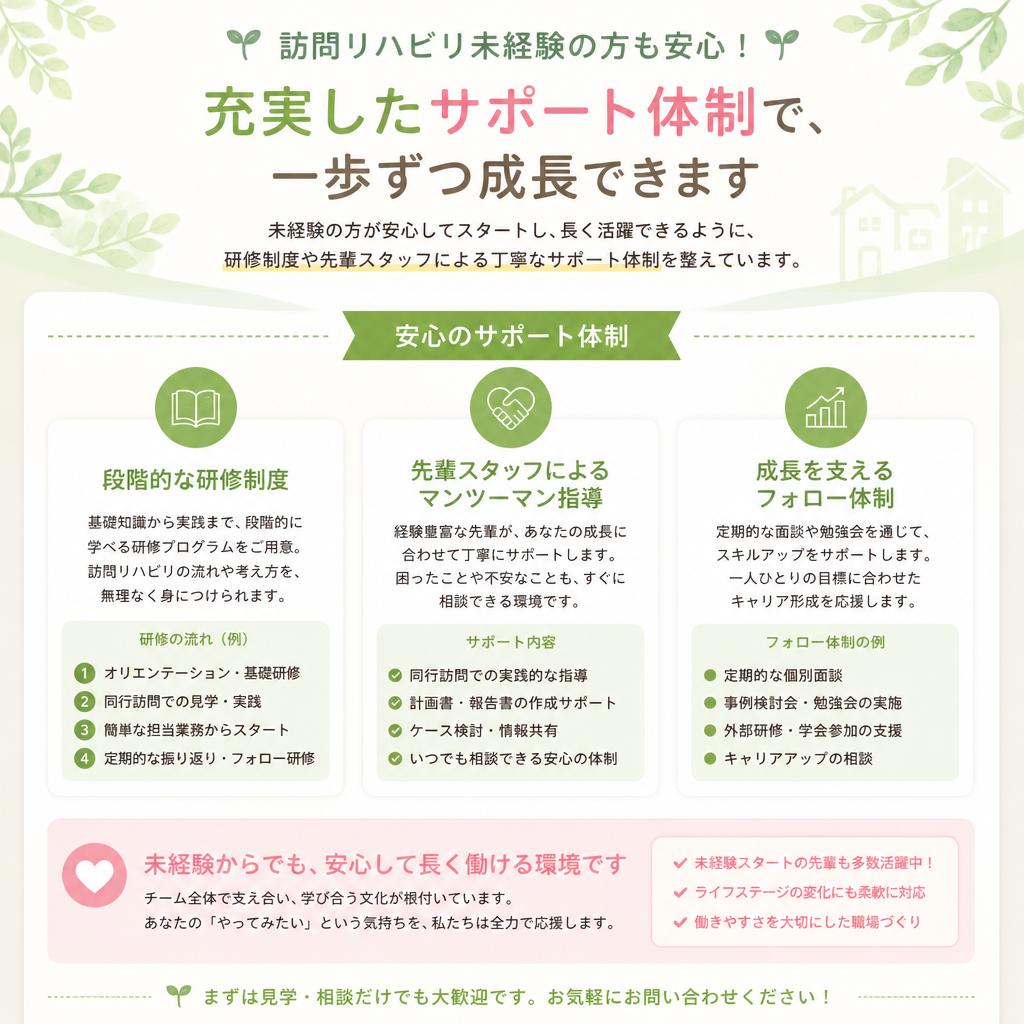未経験者でも安心！